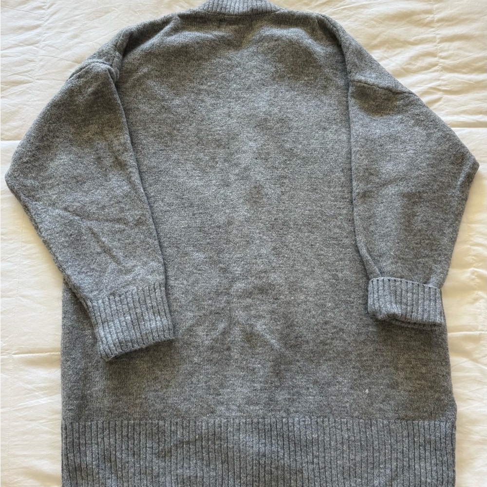 Mango Gray Button-Up Cardigan - Picture 2 of 5